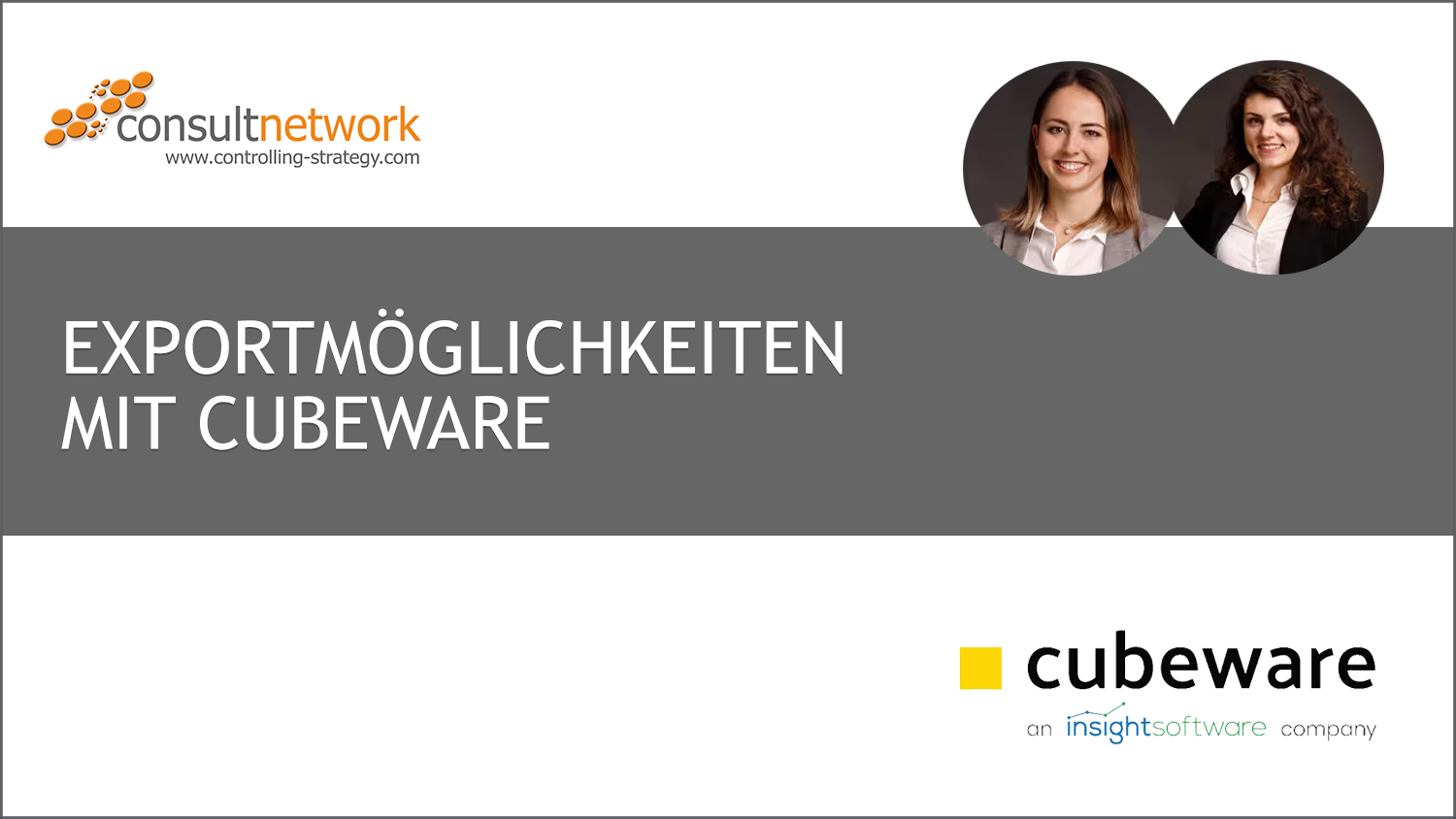 Webinar: Exportmöglichkeiten mit Cubeware