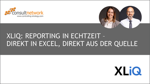 Webinaraufzeichnung XLiQ: Reporting in Echtzeit – direkt in Excel, direkt aus der Quelle