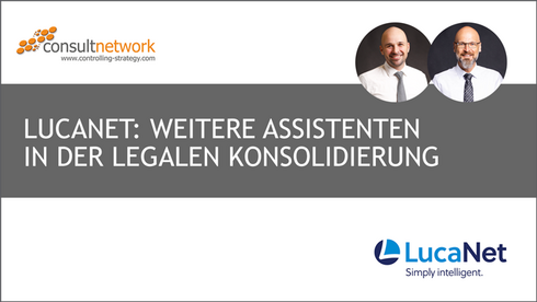 Webinaraufzeichnung LucaNet: Weitere Assistenten in der legalen Konsolidierung