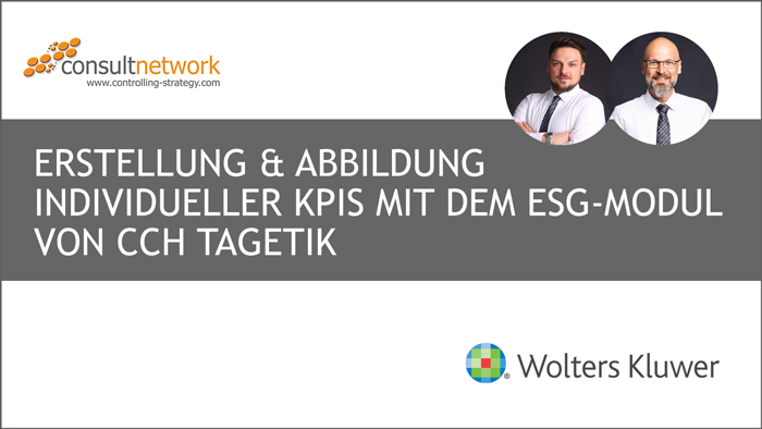 Webinaraufzeichnung: Erstellung & Abbildung individueller KPIs mit dem CCH Tagetik ESG-Modul