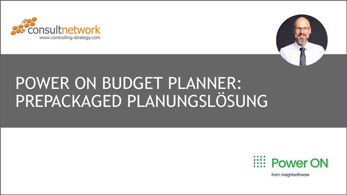 Webinaraufzeichnung Power ON Budget Planner: Prepackaged Planungslösung