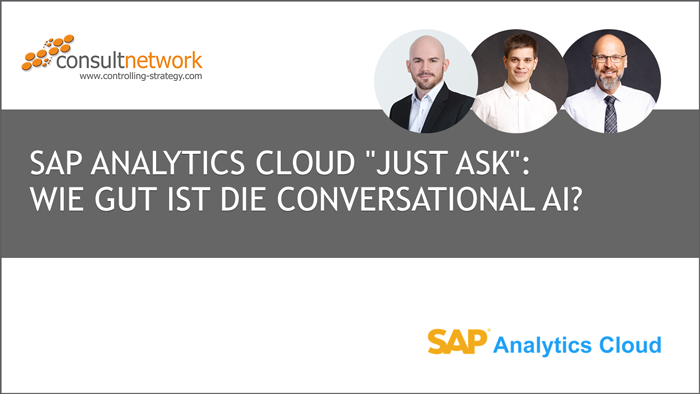 Webinaraufzeichnung: SAP Analytics Cloud "Just Ask": Wie gut ist die Conversational AI?